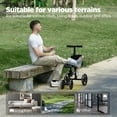 thumbnail image 7 of ZENART Economy Knee Scooter Foldable Walker for Foot Surgery Adult Crutch Alternative, 7 of 7