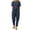 Blue, variant on Two Piece Sets for Women,Summer Casual Outfit Sets,Women Jogger Outfit Plus Size,Women Fashion Round Neck Short Sleeve Tops Pants Casual Suit Sets,Womens Clothing