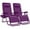 Amethyst, variant on Best Choice Products Set of 2 Zero Gravity Lounge Chair Recliners for Patio, Pool w/ Cup Holder Tray - Gray