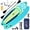 Green & Blue, variant on TINKLE WELL Inflatable Stand Up Paddle Board (SUP) Kit, Ultra-Stable Wide Design w/Non-Slip Deck & 2-in-1 Adjustable Paddle, Complete Set for Beginners/Experts, Youth & Adults, Blue