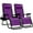 Amethyst Purple, variant on Best Choice Products Set of 2 Zero Gravity Lounge Chair Recliners for Patio, Pool w/ Cup Holder Tray - Gray