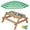 Green, variant on Best Choice Products Kids 3-in-1 Outdoor Sand and Water Activity Picnic Table with Umbrella - Green