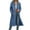 Blue, variant on Busydd Fall Jackets for Women 2025 Solid Color Drawstring Zip Up Hoodie Casual Comfy Long Sleeve Fall Shirts Side Slit Long Trench Coats with Pockets S
