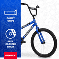 thumbnail image 4 of Huffy 20" Rock It Kids' Bike, Fits Riders 44"-56", Blue, Youth, Boys, 4 of 13