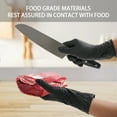 thumbnail image 3 of FINITEX Black Nitrile Gloves Disposable, Food Safe Gloves for Cooking, Food Prep, Powder-free, Latex-free, Textured Grip, 3.2 Mil, Pack of 100, Medium, 3 of 8