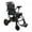 Black-Electric, variant on Cixusio 13lb Ultra-Light Transport Wheelchair, Folding Portable Wheelchair with Flip-up Armrest,Travel Chair for Elderly Aircraft Travel, Wheelchairs for Adults with Wheelchair Bag