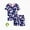 Deep Blue, variant on PatPat Girls Pajamas Toddler Clothes Viscose from Bamboo Kids 2-Piece Pj Set Gifts Short Sleeve Tops Pants Snug Sleepwear Sizes 2T