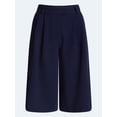 thumbnail image 5 of Devil Wears Prada Scoop Collection Women’s High Rise Pleated Culottes, 15" Inseam, Sizes 0-20, 5 of 5