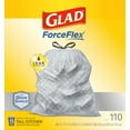 thumbnail image 2 of Glad ForceFlex Drawstring Tall Kitchen Trash Bags, 13 Gallon, 110 Count, 2 of 2