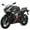 Black, variant on X-Pro Adventure 250 Electronic Fuel Injection Gas Motorcycle with 6-Speed Manual Transmission, Electric Start! 17" Wheels! Assembled In Crate!