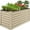 Beige, variant on Best Choice Products 4x2x2ft Outdoor Metal Raised Garden Bed, Planter Box for Vegetables, Flowers, Herbs - Taupe