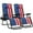 American Flag, variant on Best Choice Products Set of 2 Zero Gravity Lounge Chair Recliners for Patio, Pool w/ Cup Holder Tray - Gray