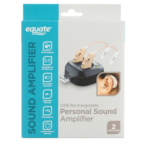 Equate Digital Rechargeable Sound Amplifier for The Ear, Beige, Frequency 500-3,200Hz, HA-59B