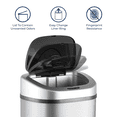 thumbnail image 4 of Nine Stars Automatic Kitchen Trash Can, 21 Gallon Stainless Steel, Motion Sensor Hands-free Soft-close Lid Garbage Bin, Silver Stainless Steel, 4 of 5