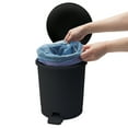 thumbnail image 4 of Mainstays Black Plastic Bathroom Trash Can, 4 of 6