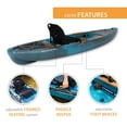 thumbnail image 5 of Lifetime Tamarack Pro-Comfort 10 ft 3 in Sit-On-Top Kayak, Lightning Fusion (90995), 5 of 18