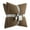 Brown Basket, variant on Better Homes & Gardens 20"x20" 2-Pack Linen Decorative Pillows, Papyrus Beige