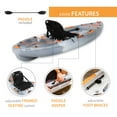 thumbnail image 6 of Lifetime Tamarack Pro-Comfort 10 ft 3 in Sit-On-Top Kayak with Paddle, Eclipse Fusion (91058), 6 of 21