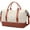 Beige and Caramel, variant on Gynky Travel Duffle Bag Weekender Bags for Women with Shoe Compartment Carry on Overnight Bag Gym Duffel Bag with Wet Pocket Hospital Bags for Labor and Delivery