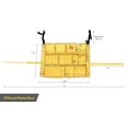 thumbnail image 2 of Farag Janitorial B-102 Yellow Round Brute Caddy Bag, 29.50" x19.50" x19.50", 2 of 10