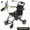 Black-A, variant on Cixusio 13lb Ultra-Light Transport Wheelchair, Folding Portable Wheelchair with Flip-up Armrest,Travel Chair for Elderly Aircraft Travel, Wheelchairs for Adults with Wheelchair Bag