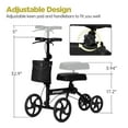 thumbnail image 4 of ZENART Economy Knee Scooter Foldable Walker for Foot Surgery Adult Crutch Alternative, 4 of 7