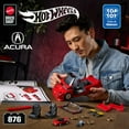 thumbnail image 3 of Mattel Brick Shop Hot Wheels '90 Acura NSX Building Toy (876 Pieces), for Collectors, 3 of 7