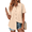 Beige, variant on Fantaslook Womens Button Down Shirts Lapel Short Sleeve Shirt Collared Pocketed Casual Blouses Summer Tops