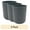 Grey, variant on Mainstays 1.64 Gallon Ribbed Plastic Trash Can, Green