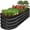 Black, variant on Best Choice Products 4x2x1ft Outdoor Raised Metal Oval Garden Bed, Planter Box for Vegetables, Flowers - Charcoal