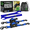 Blue, variant on Rhino USA 1" x 10' Retractable Ratchet Straps 1,209lb Break Strength (Blue 2-Pack)