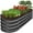 Charcoal, variant on Best Choice Products 4x2x1ft Outdoor Raised Metal Oval Garden Bed, Planter Box for Vegetables, Flowers - Charcoal