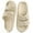 Beige, variant on Ecetana Slides Sandals for Women Cloud Slides Pillow House Sandals Non-slip Shower Shoes