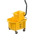 thumbnail image 2 of Genuine Joe GJO60466 Splash Guard Mop Bucket and Wringer, 6.5 Gallon Capacity, Yellow, Plastic,, 2 of 12
