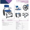 thumbnail image 4 of Drive Medical Aluminum Shower Mobile Commode Transport Chair, 4 of 4