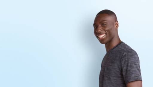 A smiling man is shown.