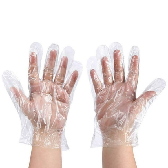 1000Pcs Disposable Transparent Barbecue Gloves Work for Food Service Gloves,Cooking, Cleaning, Hair Coloring, Painting, BBQ, Food Handling