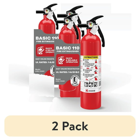 (2 pack) Kidde Basic Fire Extinguisher for Home, Residential 1A10BC