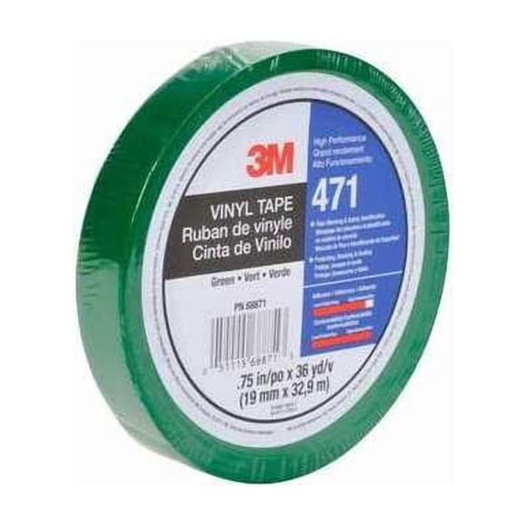 3m Floor Tape,Green,3/4 inx108 ft,Roll 471