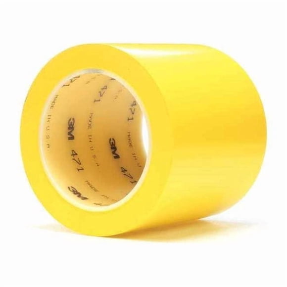 3m Floor Tape,Yellow,4 inx108 ft,Roll,PK8 471