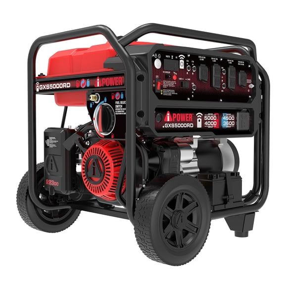 5000-Watt Remote Start Gas Propane Powered Portable Generator with 223cc OHV Engine and CO Sensor Shutdown