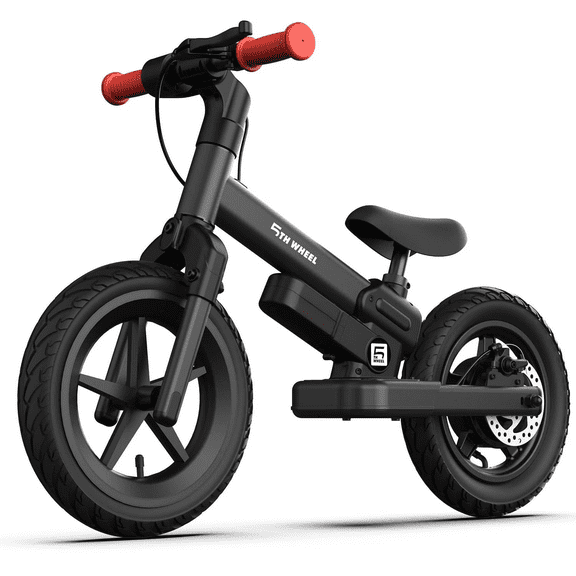 5TH WHEEL DP-T12 / KB09 Electric Bike for Kids, 150W Electric Balance Bike Ages 3-8 Years Old, 12" Pneumatic Tire with Dual Brake, 3 Speed Modes Kid Electric Motorcycle
