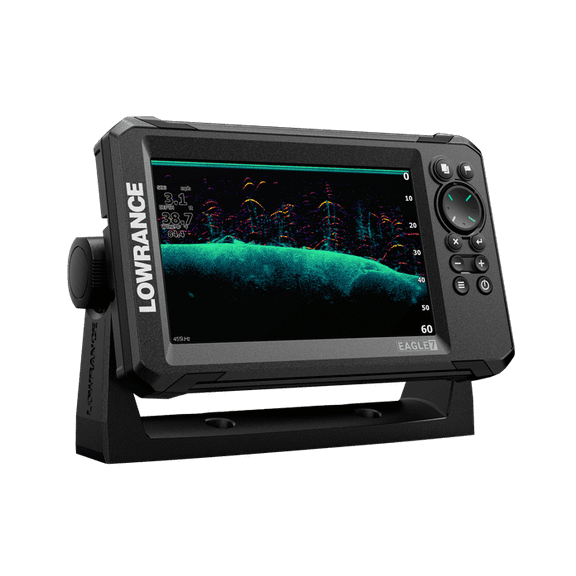 7" Lowrance EAGLE 7 SplitShot Fish Finder with IPS Screen C-Map