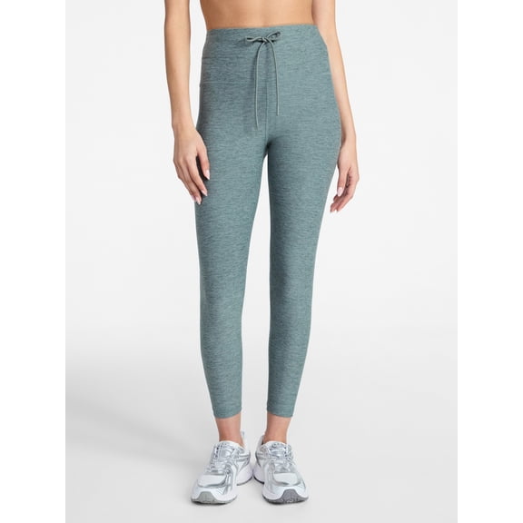 Athletic Works Women's ButterCore Compression Leggings with Drawstring, 7/8 Length, Sizes XS-XXXL