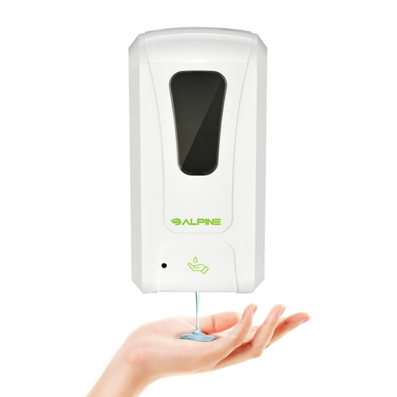 Alpine Automatic Hand Sanitizer Dispenser - Touchless Dispenser for Restaurant, Hospital, School, Hotel, Kitchen and Bathroom 1200ML (White, Liquid)