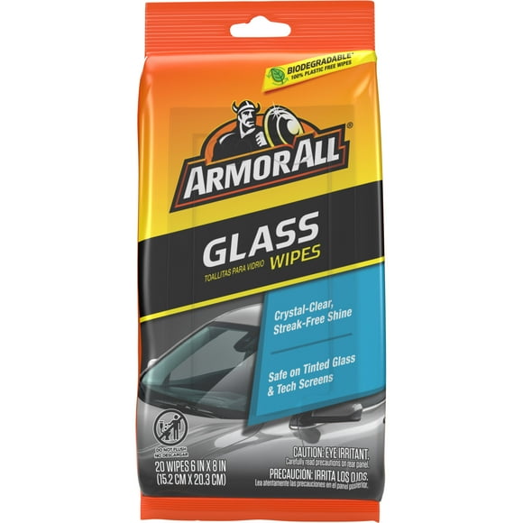 Armor All Streak Free Auto Glass Cleaning Wipes - 20 Count