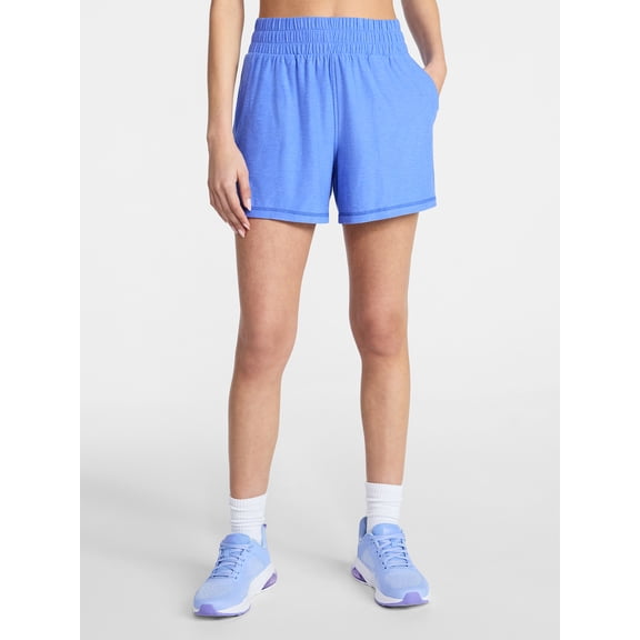 Athletic Works Women's and Women's Plus ButterCore Soft Performance Gym Shorts, Sizes XS-4X