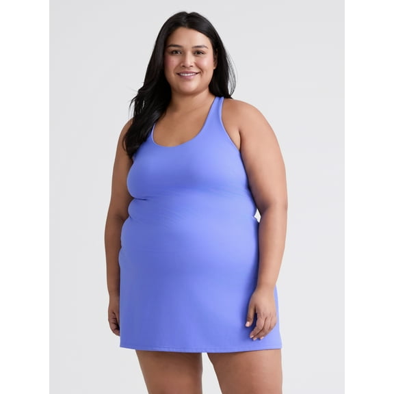 Avia Women's and Women's Plus Active Dress with Built In Bra, Sizes XS-4X