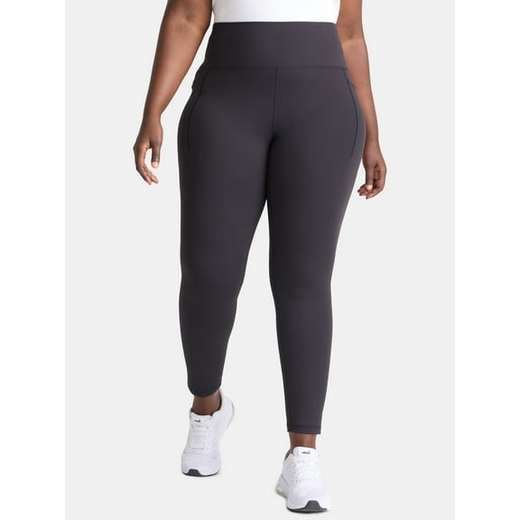 Avia Women's and Women's Plus SoftSculpt High Rise Leggings 27" with Pockets, Sizes XS-4X