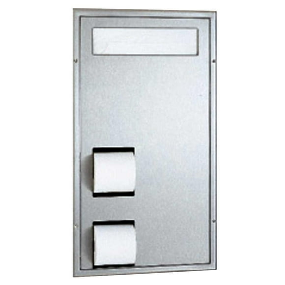 Bobrick B-3471 - ClassicSeries Partition Mounted Seat-Cover Dispenser and Toilet Tissue Dispenser